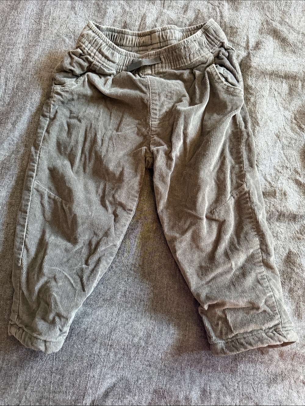 Zara Kids Gray Corduroy Pants